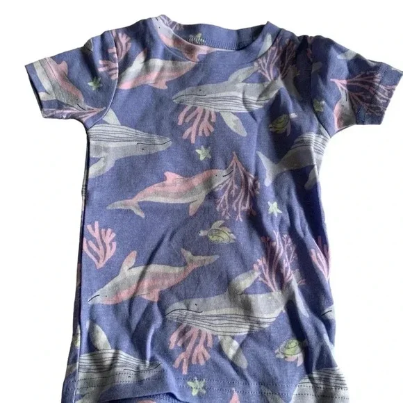 4 Piece 18 Month Bundle- Cotton Candy Whales - Picture 3 of 11